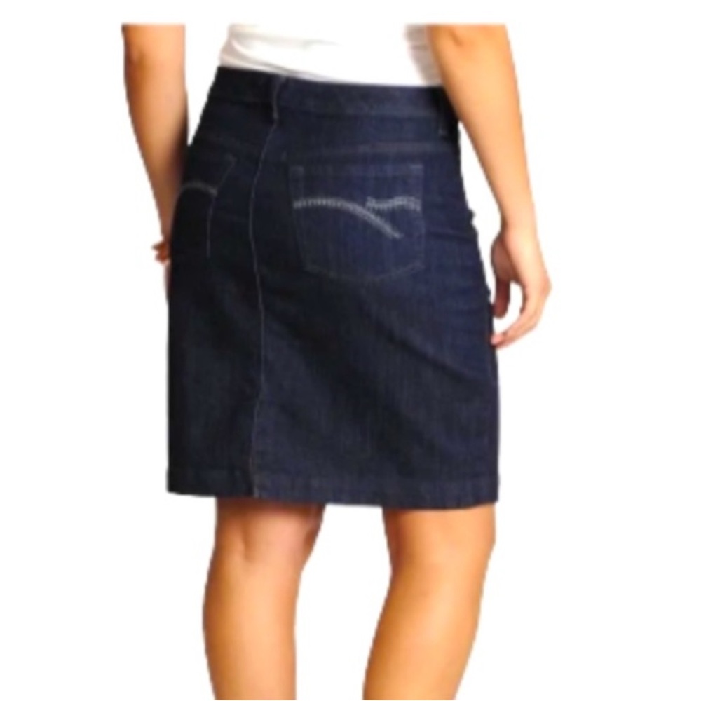Gloria Vanderbilt 8 Dark Blue Pencil Amanda Skirt